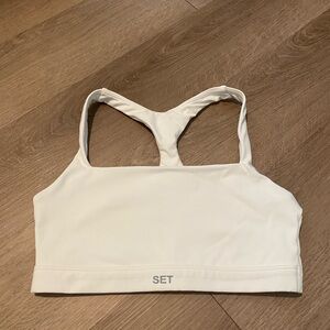 Set Active White Bra